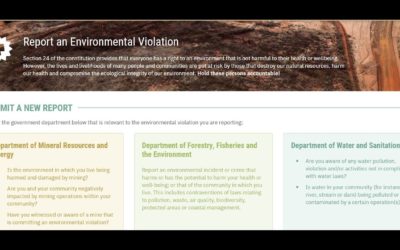 Reporting environmental violations portal launch