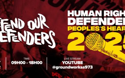 People’s hearing to highlight attacks and threats on South Africa’s Human Rights Defenders